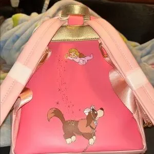 Loungefly | Bags | Loungefly Pink And Gold Peter Pan Bag  display picture 1